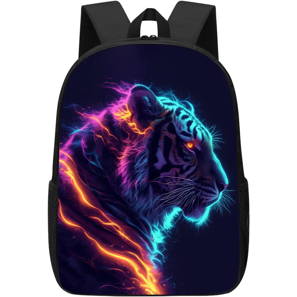 Tiger Backpack Blue Pink And Yellow Fire Tiger Laptop Backpacks For School/Travel/Work, Funny Animal Print Black School Bookbag
Tiger Backpack Blue Pink And Yellow Fire Tiger Laptop Backpacks For School/Travel/Work, Funny Animal Print Black School Bookbag
