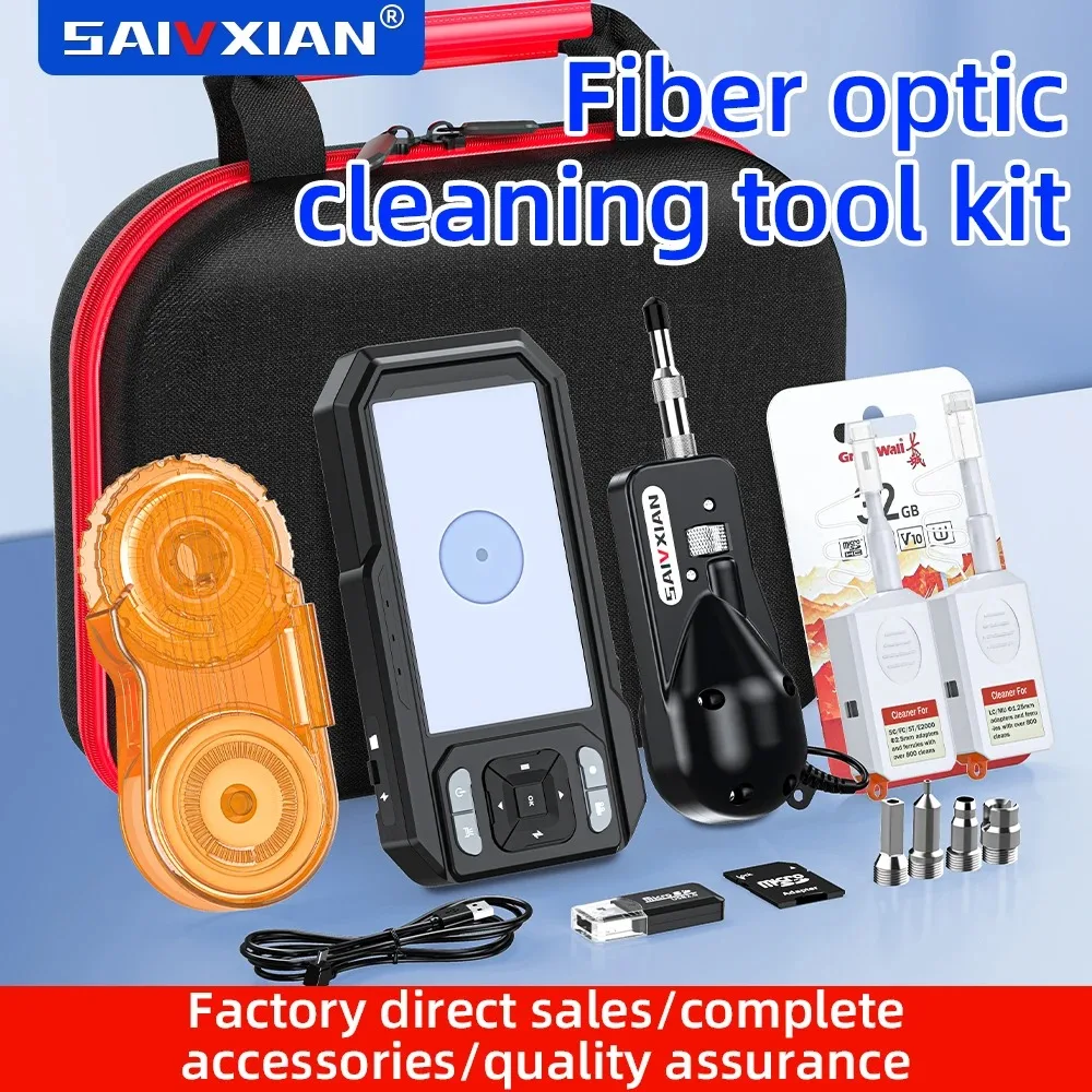 A-600V Optical Fiber End Face Tester, 4.5-inch High-Definition Large sScreen, Real-time Data Transmission.
A-600V Optical Fiber End Face Tester, 4.5-inch High-Definition Large sScreen, Real-time Data Transmission.