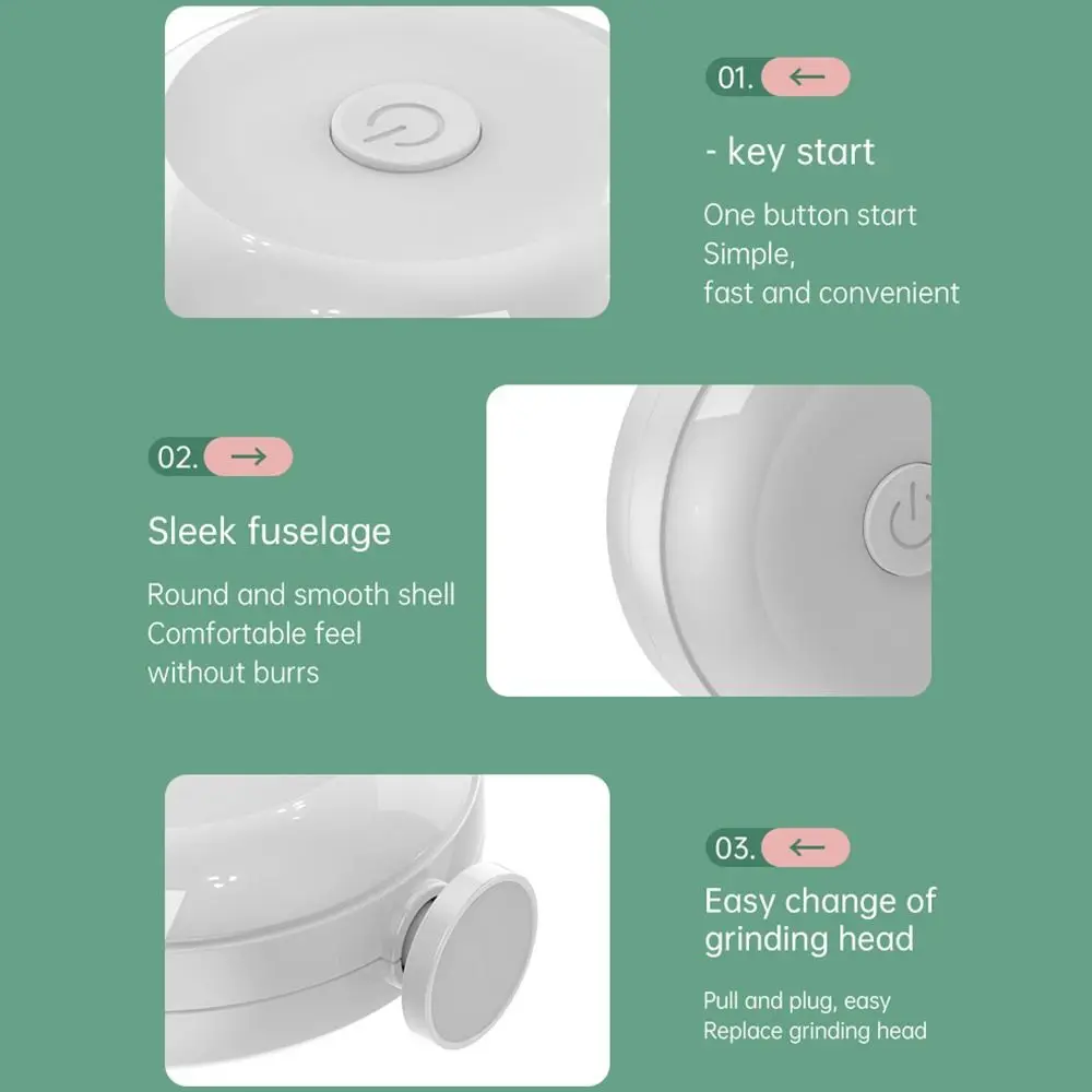 Newborn Electric Baby Nail Trimmer Safety Silent Baby Nail Grinder 360° Rotating 6 Grinding Heads Nail Clippers Gift
Newborn Electric Baby Nail Trimmer Safety Silent Baby Nail Grinder 360° Rotating 6 Grinding Heads Nail Clippers Gift