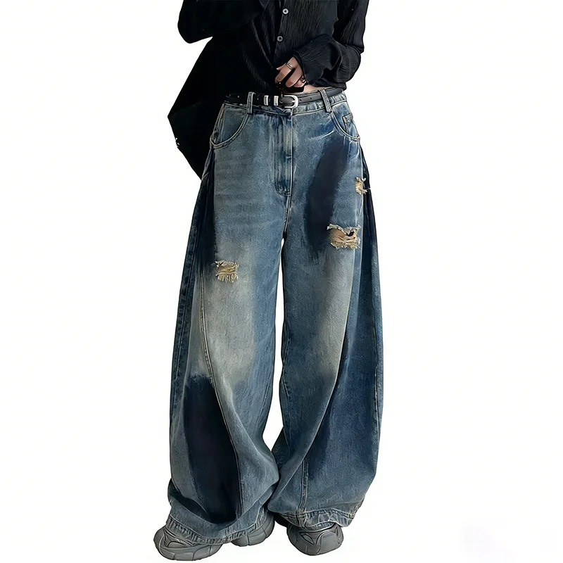 Spring And Autumn Korean Retro Men'S Jeans High Street Graffiti Jeans, Ripped Pants Loose Casual Pants
Spring And Autumn Korean Retro Men'S Jeans High Street Graffiti Jeans, Ripped Pants Loose Casual Pants
