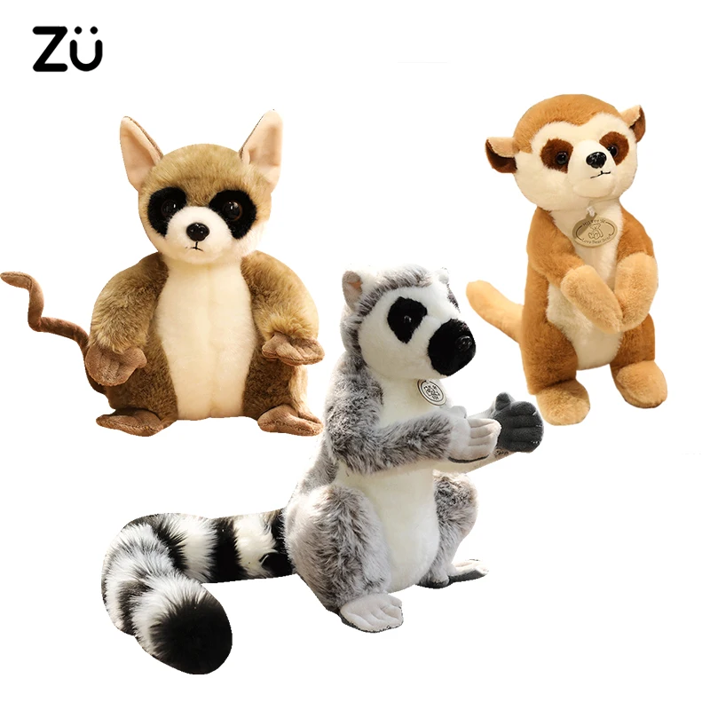 Cute Lifelike Stuffed Animal Ring Tailed Lemur Plush Toy Cartoon Lemur Indri Plushies Soft Doll Kawaii Gift For Girl Boy
Cute Lifelike Stuffed Animal Ring Tailed Lemur Plush Toy Cartoon Lemur Indri Plushies Soft Doll Kawaii Gift For Girl Boy