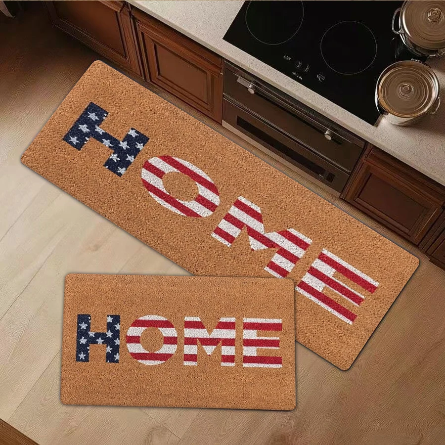 1/2/3Pcs Flannel Kitchen Mat—Patriotic American Flag Letter HOME Doormat Flannel Non-Slip Entrance Mat Indoor Outdoor Floor Carpet Welcome Mat for Porch Patio Kitchen Entryway—Soft,Comfortable,Suitable For Bathroom,Bedroom,Kitchen,Laundry Room
1/2/3Pcs Flannel Kitchen Mat—Patriotic American Flag Letter HOME Doormat Flannel Non-Slip Entrance Mat Indoor Outdoor Floor Carpet Welcome Mat for Porch Patio Kitchen Entryway—Soft,Comfortable,Suitable For Bathroom,Bedroom,Kitchen,Laundry Room