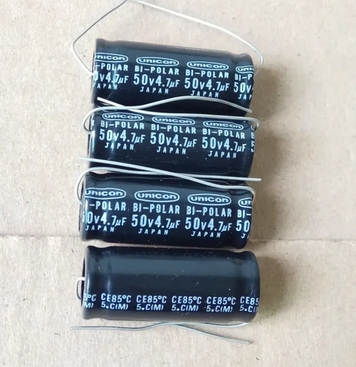 10pcs/lot Original Japanese Unicon 50V 4.7UF, 6.8UF, 8UF, 10UF axial audio crossover non-polarized capacitors free shipping
10pcs/lot Original Japanese Unicon 50V 4.7UF, 6.8UF, 8UF, 10UF axial audio crossover non-polarized capacitors free shipping