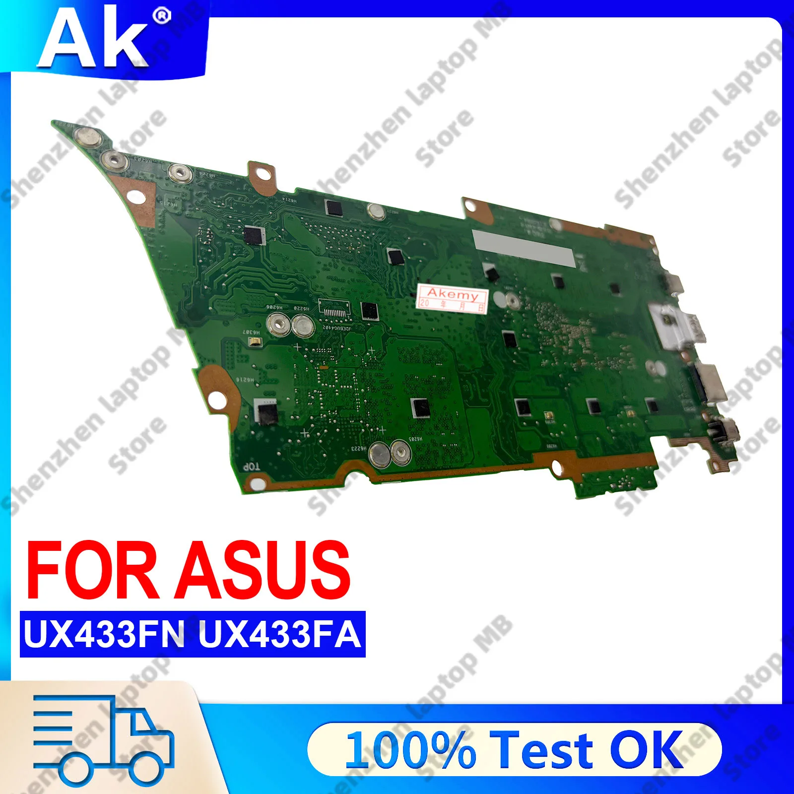 UX433FA Laptop Motherboard For ASUS ZenBook UX433FA U4300F UX433FN UX433F Notebook Mainboard With I3 I5 I7 CPU 100% tests OK stk
UX433FA Laptop Motherboard For ASUS ZenBook UX433FA U4300F UX433FN UX433F Notebook Mainboard With I3 I5 I7 CPU 100% tests OK stk