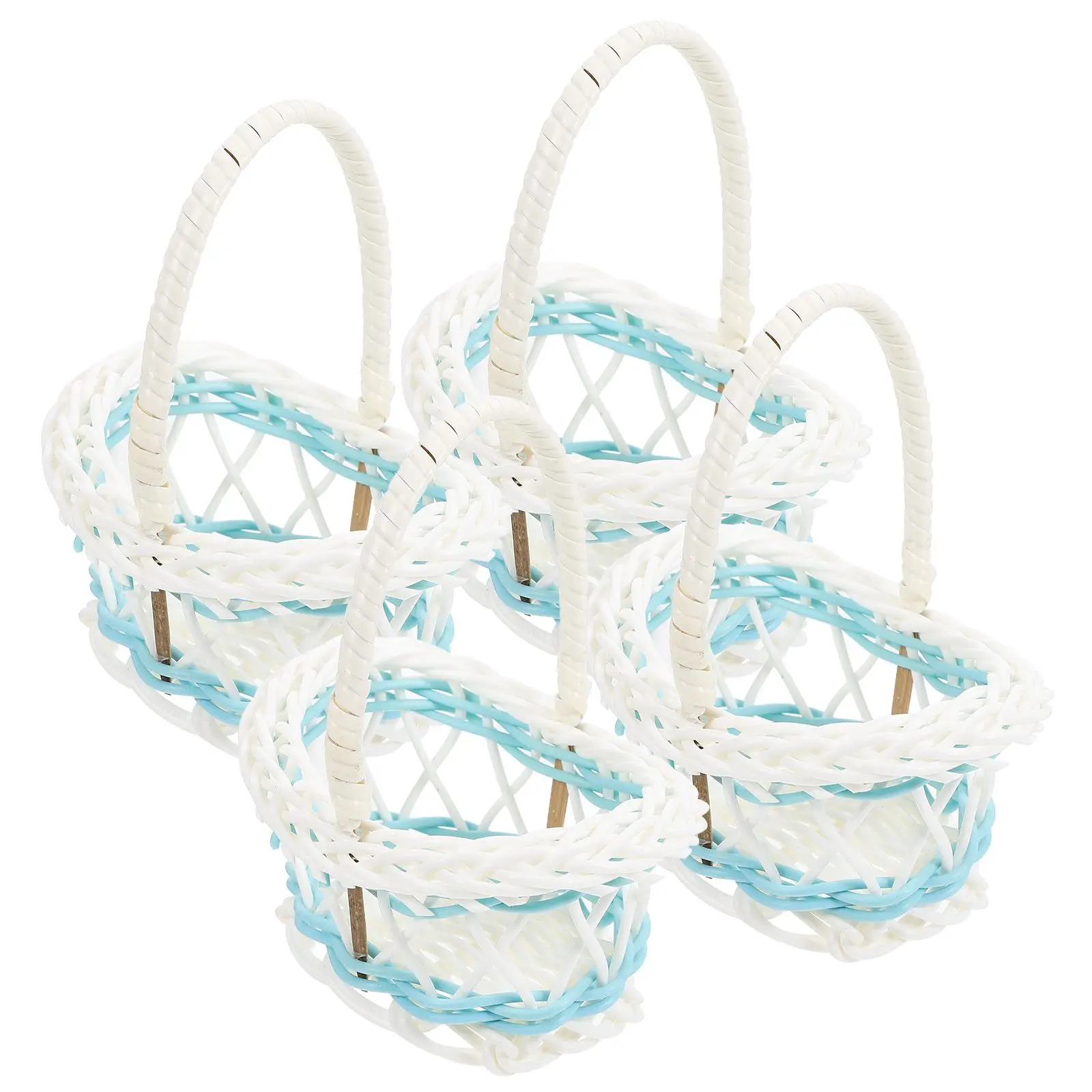4 Pcs Mini Woven Baskets Plastic Material Storage Blue Home Office Decor Rustic Practical Portable Functional Versatile Micro
4 Pcs Mini Woven Baskets Plastic Material Storage Blue Home Office Decor Rustic Practical Portable Functional Versatile Micro