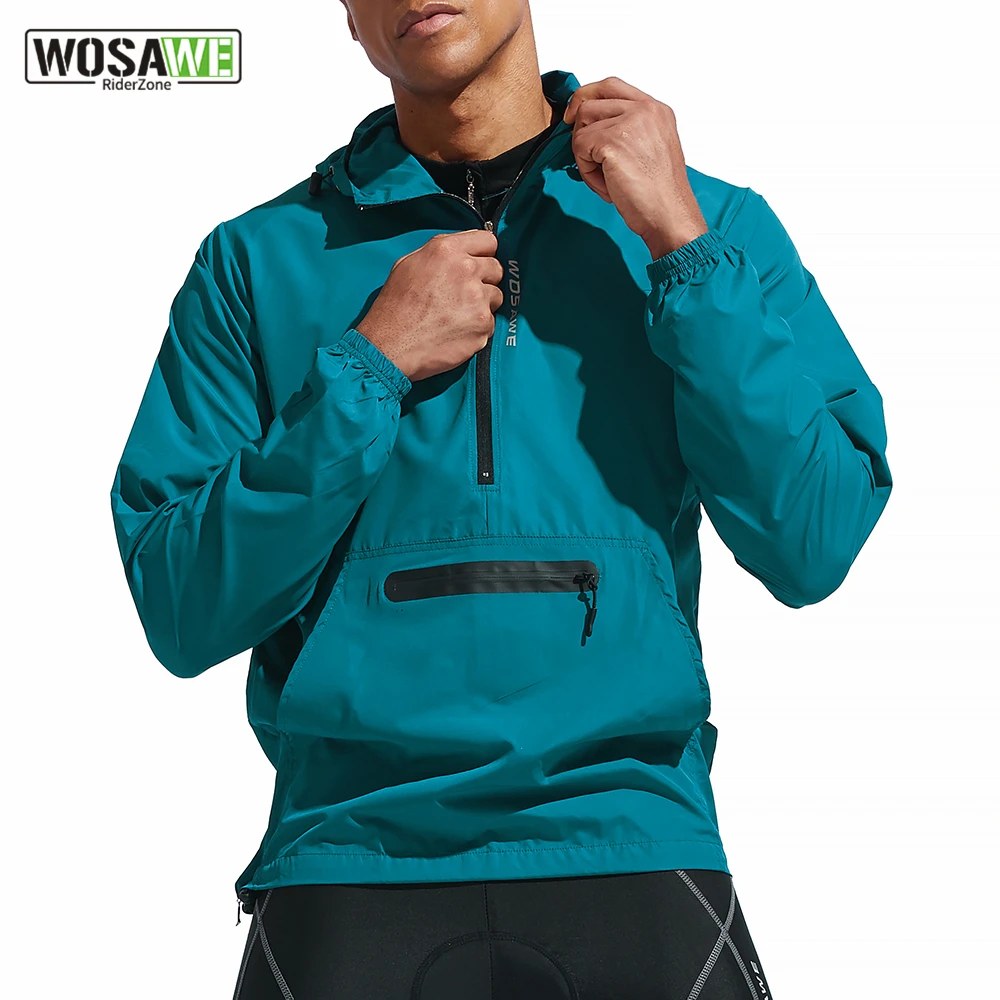 WOSAWE Cycling Windproof Jacket Lightweight Men Breathable Reflective Hooded Bike Jacket Half Zipper Outdoor Sport Windbreaker
WOSAWE Cycling Windproof Jacket Lightweight Men Breathable Reflective Hooded Bike Jacket Half Zipper Outdoor Sport Windbreaker