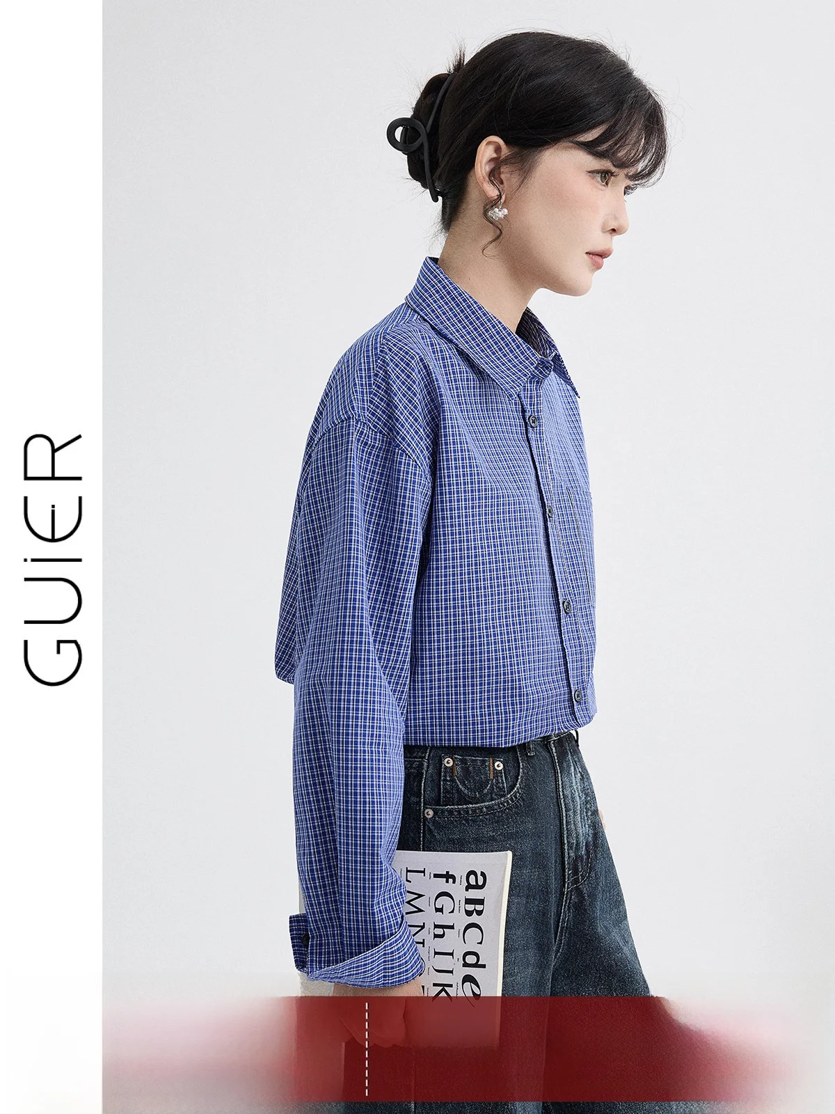 Blue Plaid Loose Women's Shirt 2026 New Spring High-End Casual Style Girl's Premium Feel Small Audience Long Sleeve Collar
Blue Plaid Loose Women's Shirt 2026 New Spring High-End Casual Style Girl's Premium Feel Small Audience Long Sleeve Collar