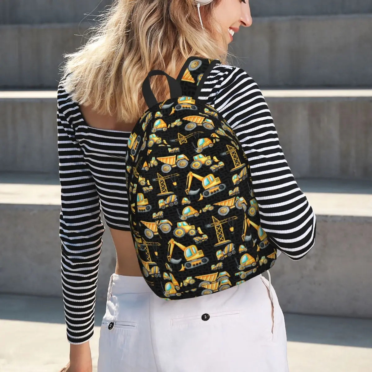 Yellow Construction Trucks Pattern Student Backpack School Bag Hiking Travel Daypack for Boys Girls Bookbag Shoulder Bags
Yellow Construction Trucks Pattern Student Backpack School Bag Hiking Travel Daypack for Boys Girls Bookbag Shoulder Bags