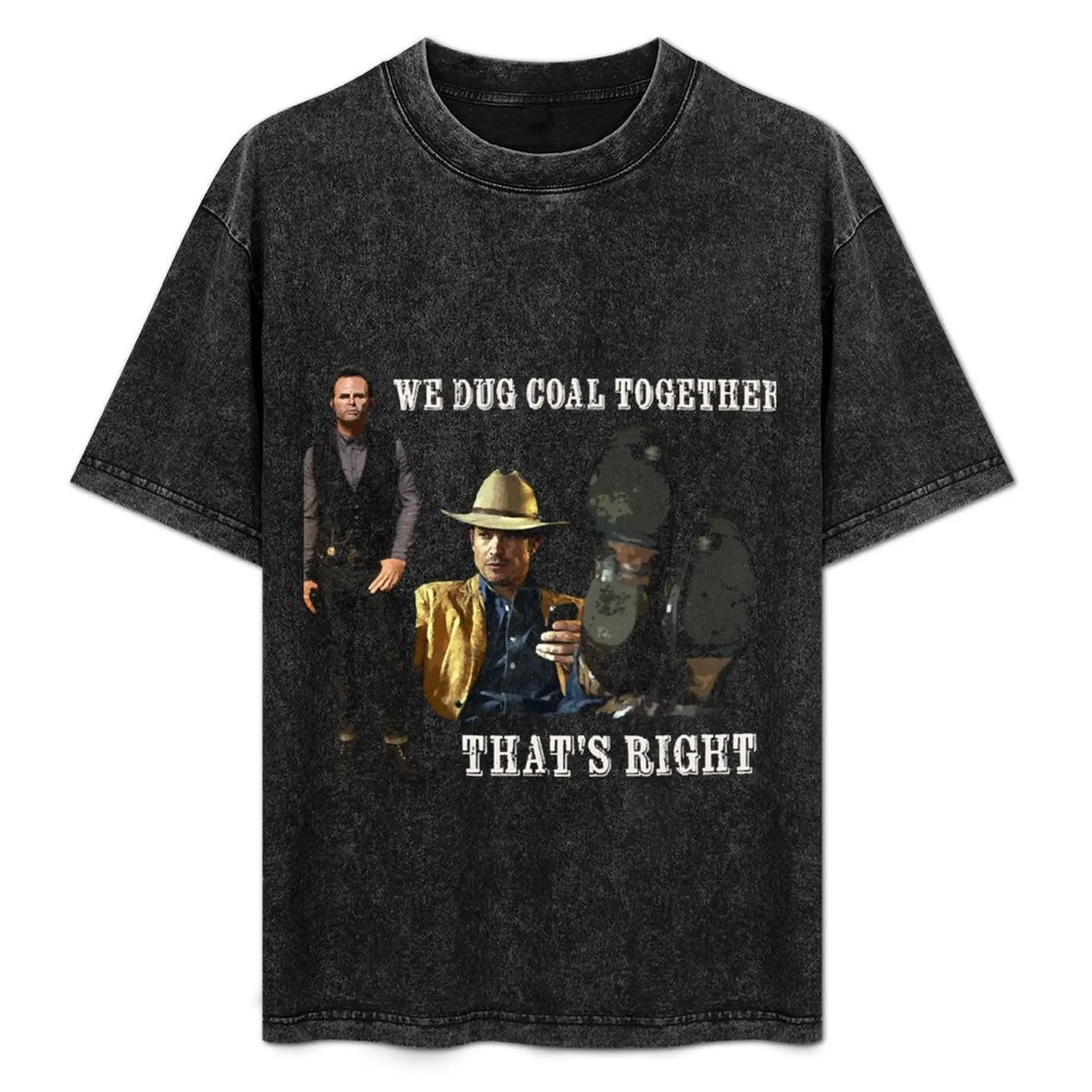 The final scene of Justified - We Dug Coal T-Shirt Classic Crew Neck Cotton T-Shirt
The final scene of Justified - We Dug Coal T-Shirt Classic Crew Neck Cotton T-Shirt