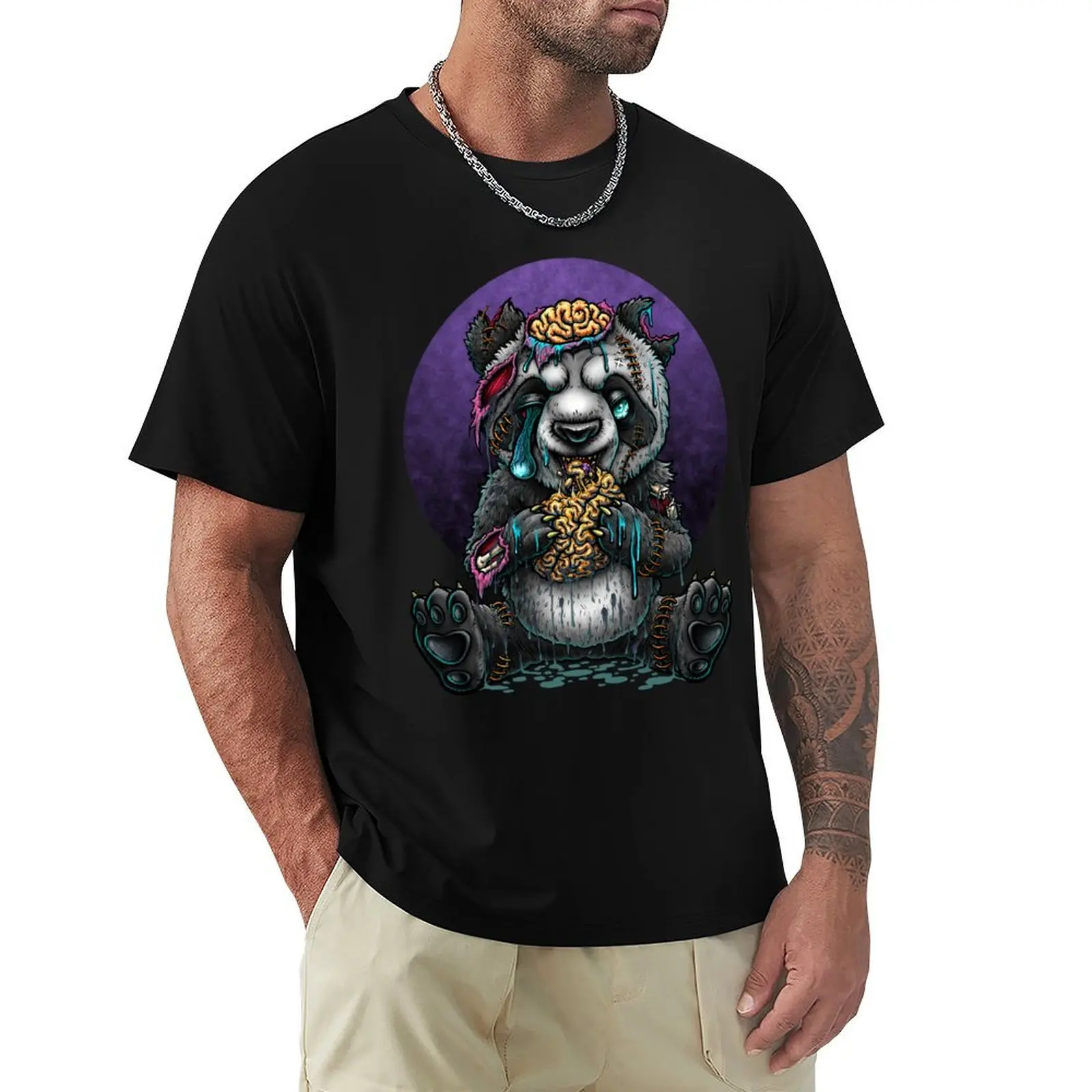 Zombie panda T-Shirt Functional Casual Short Sleeve Tee
Zombie panda T-Shirt Functional Casual Short Sleeve Tee