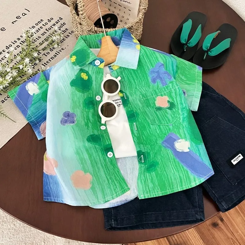 Детская хлопковая футболка с цветочным принтом для мальчиков, лето 2026, новая модель, хит продаж, модная летняя одежда для малышей
Детская хлопковая футболка с цветочным принтом для мальчиков, лето 2026, новая модель, хит продаж, модная летняя одежда для малышей