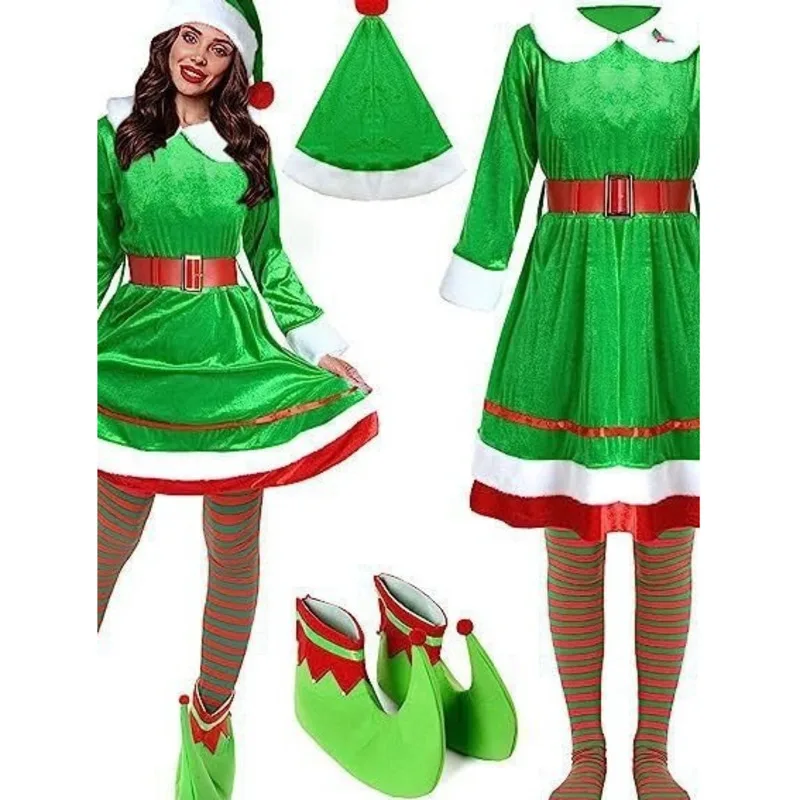 Christmas Cosplay Costume Performance Costume Green Dress Christmas Outfit New Ball Gown Cape Adult Green Velvet Costume
Christmas Cosplay Costume Performance Costume Green Dress Christmas Outfit New Ball Gown Cape Adult Green Velvet Costume