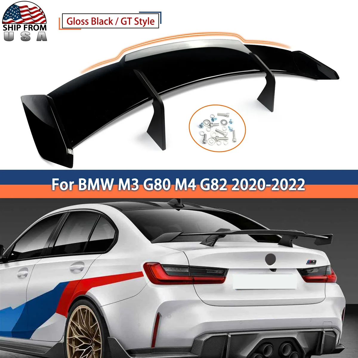 Hatchback Spoiler GT Style Rear Spoiler Wing For 2013-2022 BMW G80 G82 High-Kick Rear Tail Spoiler Wings Glossy Black Magickit
Hatchback Spoiler GT Style Rear Spoiler Wing For 2013-2022 BMW G80 G82 High-Kick Rear Tail Spoiler Wings Glossy Black Magickit