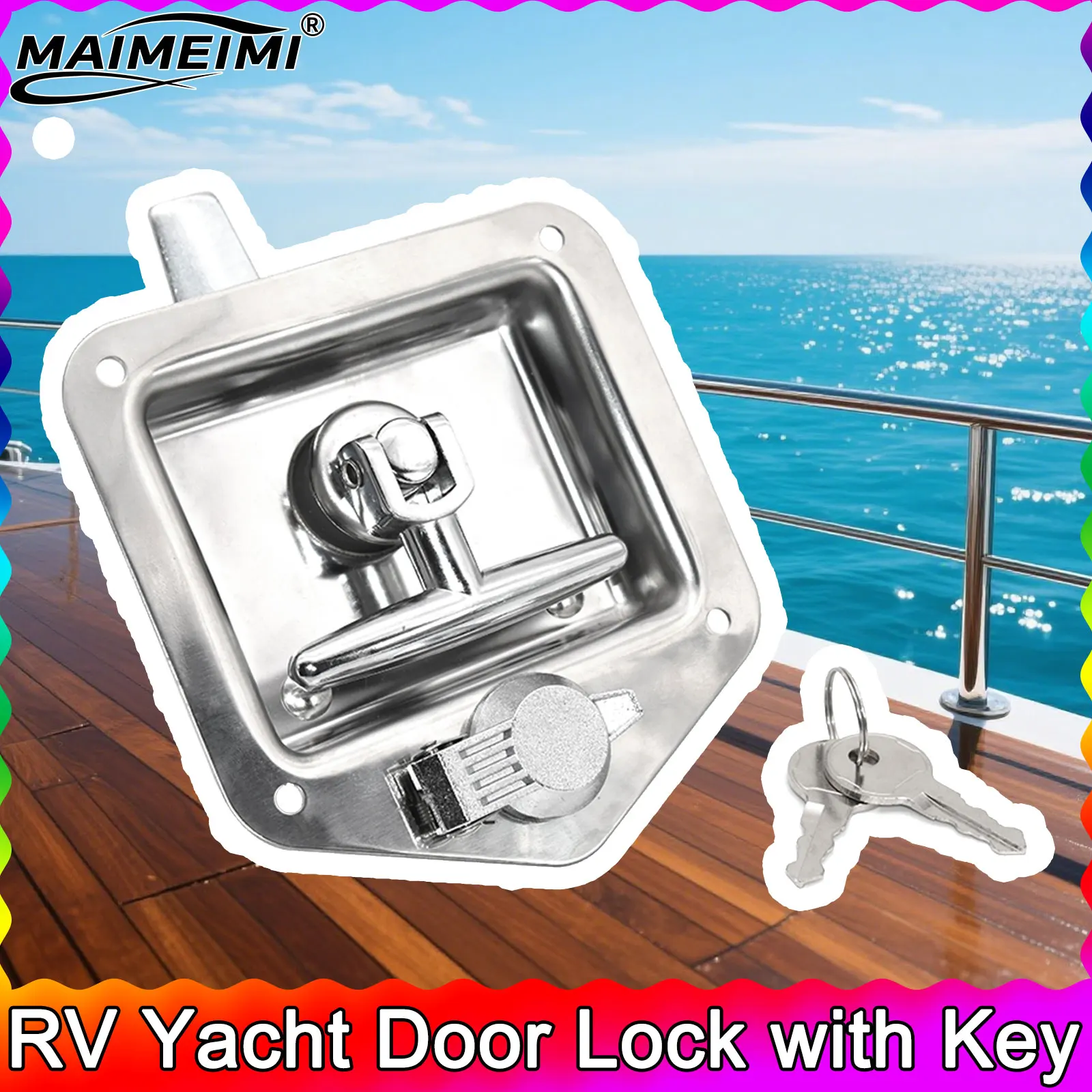 Замок ящика для инструментов из нержавеющей стали с веслом для автофургона, заподлицо с 2-х ключами, дверной замок яхты для автофургона, прицепа, детали пожарных грузовиков
Замок ящика для инструментов из нержавеющей стали с веслом для автофургона, заподлицо с 2-х ключами, дверной замок яхты для автофургона, прицепа, детали пожарных грузовиков