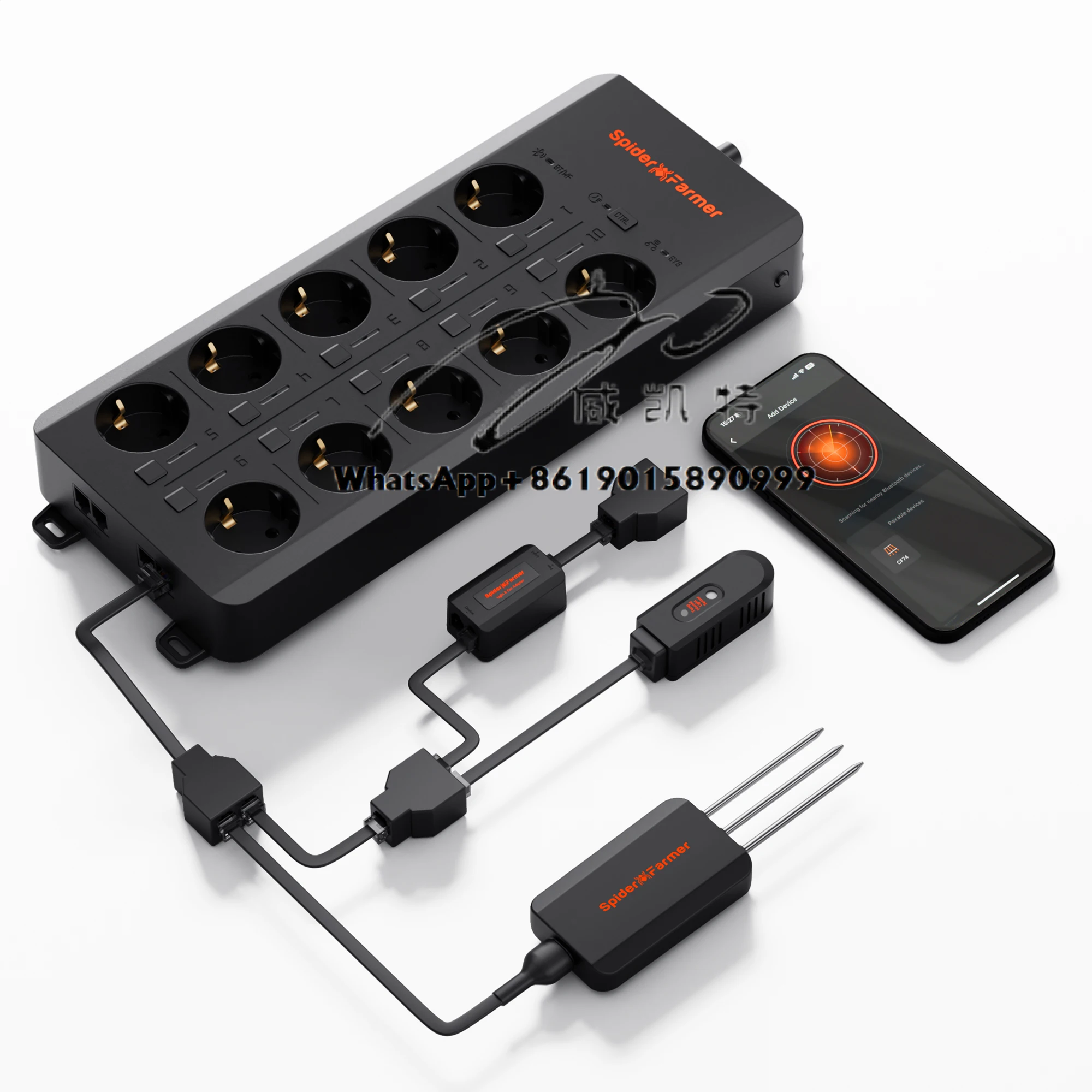 Spider Farmer 10 Outlets GGS AC10 Bluetooth and WiFi Connectivity Smart Power Strip Smart LED Grow Light Controller Kits
Spider Farmer 10 Outlets GGS AC10 Bluetooth and WiFi Connectivity Smart Power Strip Smart LED Grow Light Controller Kits