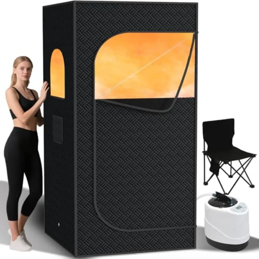 Portable Steam Sauna Box for Home with 1000W 3L Steamer 9-Level Temperature Control Remote Foldable Chair Relaxation Detox Indo
Portable Steam Sauna Box for Home with 1000W 3L Steamer 9-Level Temperature Control Remote Foldable Chair Relaxation Detox Indo