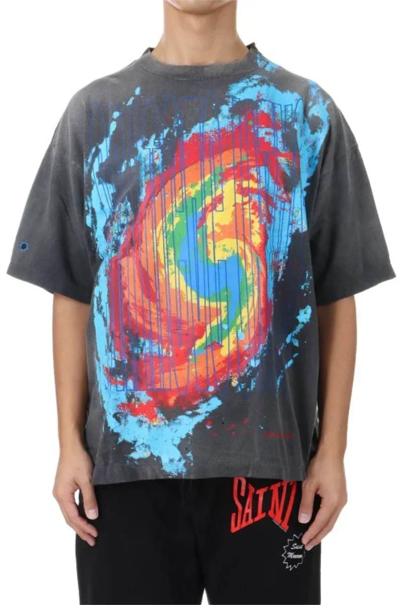 25ss Graffiti Printing Saint Michael T-shirts Men Women High Quality Washed Black Vintage Oversized Tee Tops T Shirt
25ss Graffiti Printing Saint Michael T-shirts Men Women High Quality Washed Black Vintage Oversized Tee Tops T Shirt