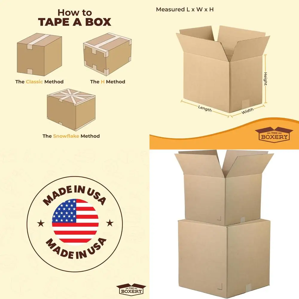 Brown Corrugated Cardboard Boxes, 22x18x10 inches, 25-Pack for Shipping, Packing, Storage | Durable, Eco-Friendly, Recyclable, M
Brown Corrugated Cardboard Boxes, 22x18x10 inches, 25-Pack for Shipping, Packing, Storage | Durable, Eco-Friendly, Recyclable, M