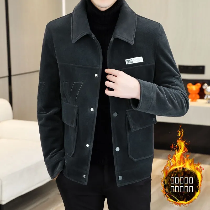 Men's Slim Fit Cotton Enhanced Thiened Water-Resistant Woolen Jaet Autumn Winter Faion Busin Casual Sle Coat
Men's Slim Fit Cotton Enhanced Thiened Water-Resistant Woolen Jaet Autumn Winter Faion Busin Casual Sle Coat