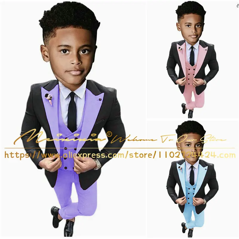 Fashion Boys Suits 3 Pieces Jacket Vest Pants Chid Formal Party Wedding Tuxedo Formal Blazer for Kids 2-16 Years
Fashion Boys Suits 3 Pieces Jacket Vest Pants Chid Formal Party Wedding Tuxedo Formal Blazer for Kids 2-16 Years