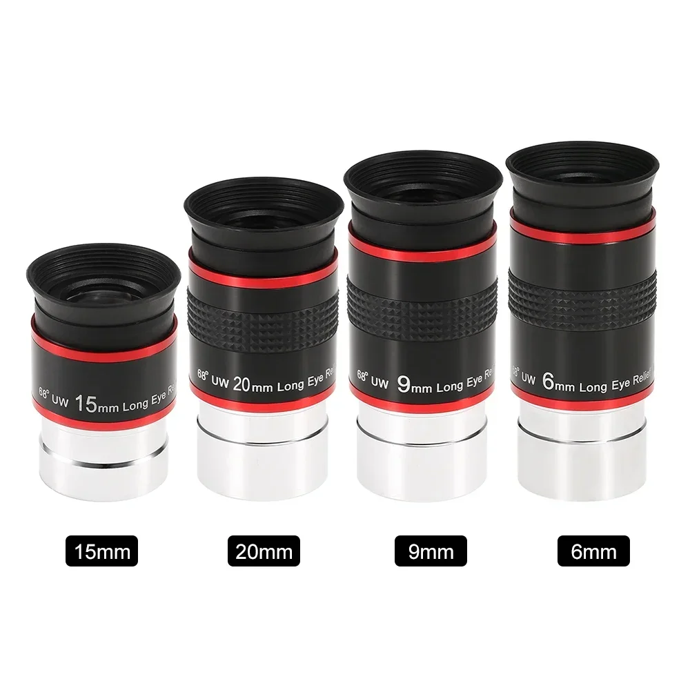 Angeleyes FMC 1.25" 68 Degree Ultra Wide Angle Eyepiece 6mm 9mm 15mm 20mm Professional Astronomical Telescope Eyepiece
Angeleyes FMC 1.25" 68 Degree Ultra Wide Angle Eyepiece 6mm 9mm 15mm 20mm Professional Astronomical Telescope Eyepiece