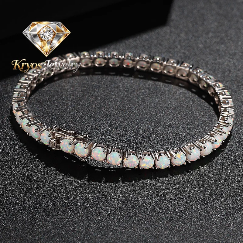 Kryos Jewelry Luxury Solid Platinum PT950 White Blue Moissanite Bracelet Women's Full Diamond Bracelet
Kryos Jewelry Luxury Solid Platinum PT950 White Blue Moissanite Bracelet Women's Full Diamond Bracelet