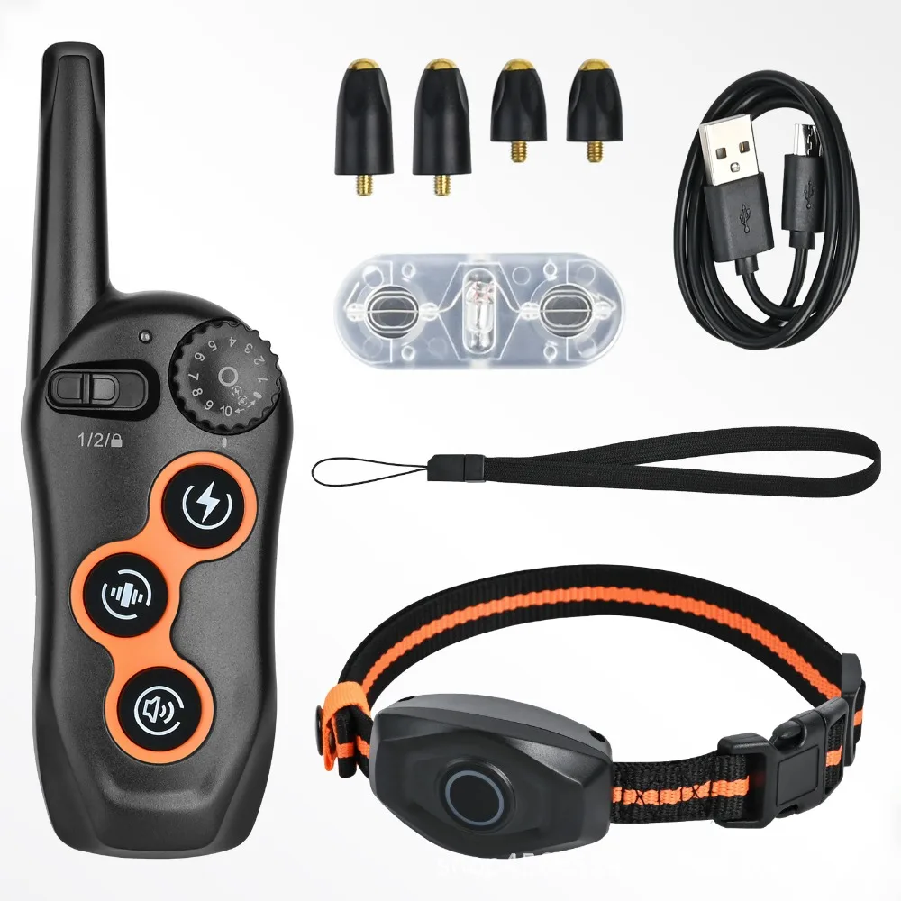 600m Remote Control Dog Trainer Electronic Collar Waterproof Barking Stopper with 3 Training Modes Dog Training Aid
600m Remote Control Dog Trainer Electronic Collar Waterproof Barking Stopper with 3 Training Modes Dog Training Aid