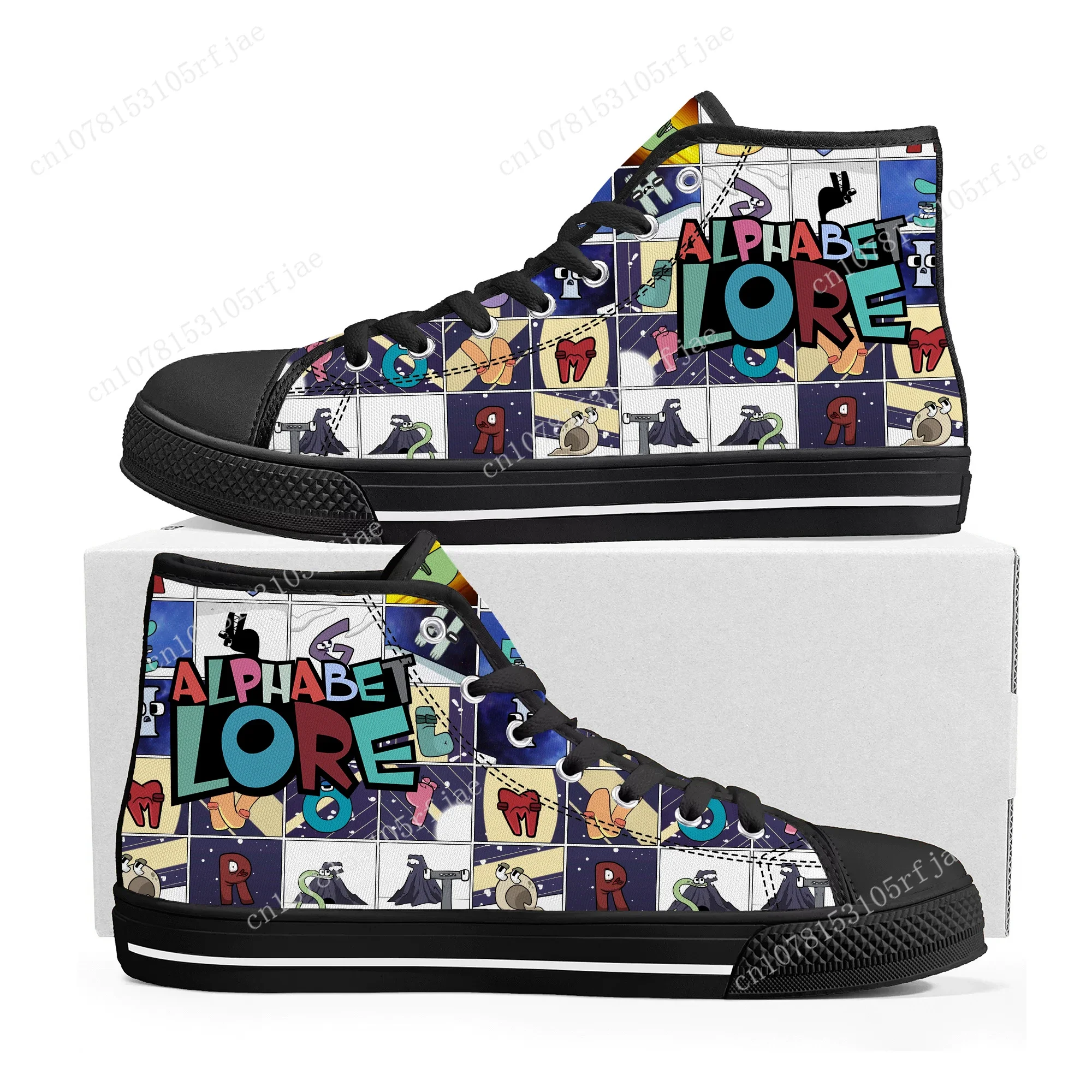 Alphabet Lore High Top Sneakers Hot Cartoon Game Mens Womens Teenager High Quality Canvas Sneaker Custom Built Couple Shoes
Alphabet Lore High Top Sneakers Hot Cartoon Game Mens Womens Teenager High Quality Canvas Sneaker Custom Built Couple Shoes