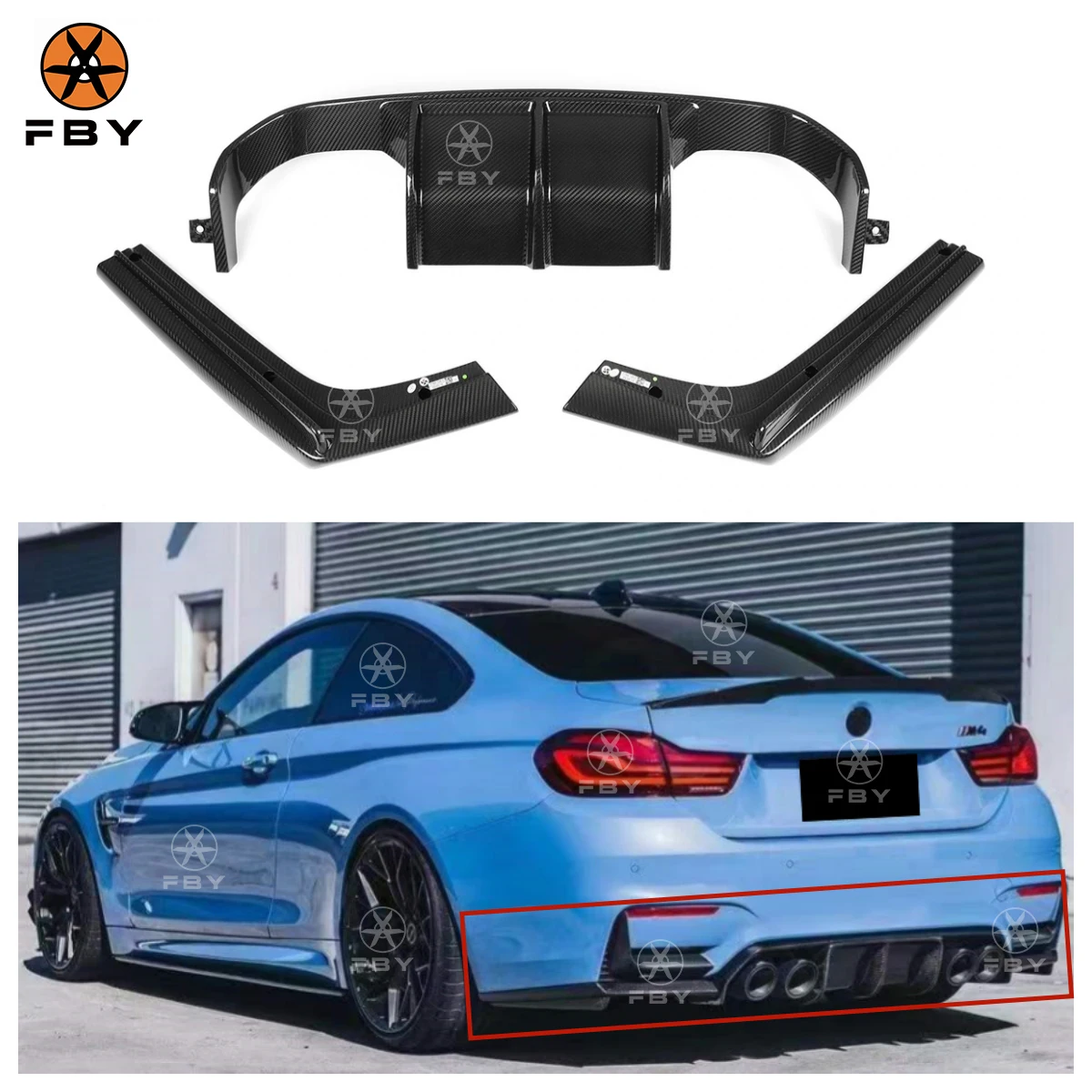 V Style Real Carbon Fiber Rear Bumper Diffuser Splitter for BMW F80 M3 F82 M4 2014-2019 Rear Diffuser Body Kit
V Style Real Carbon Fiber Rear Bumper Diffuser Splitter for BMW F80 M3 F82 M4 2014-2019 Rear Diffuser Body Kit