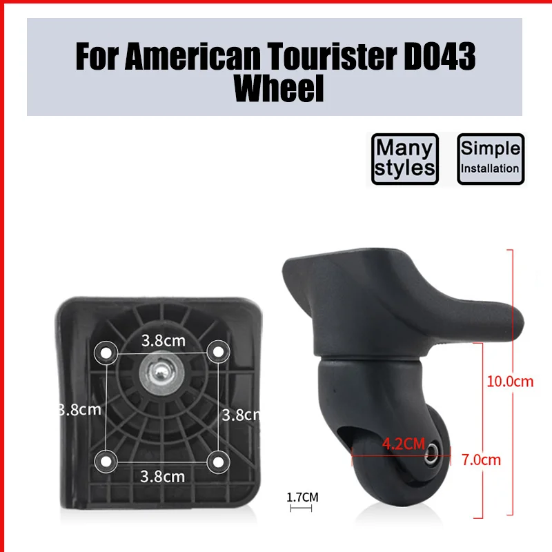 For American Tourister D043 Universal Wheel Replacement Luggage Smooth Silent Shock-absorbing Wheel Accessories Wheel Casters
For American Tourister D043 Universal Wheel Replacement Luggage Smooth Silent Shock-absorbing Wheel Accessories Wheel Casters