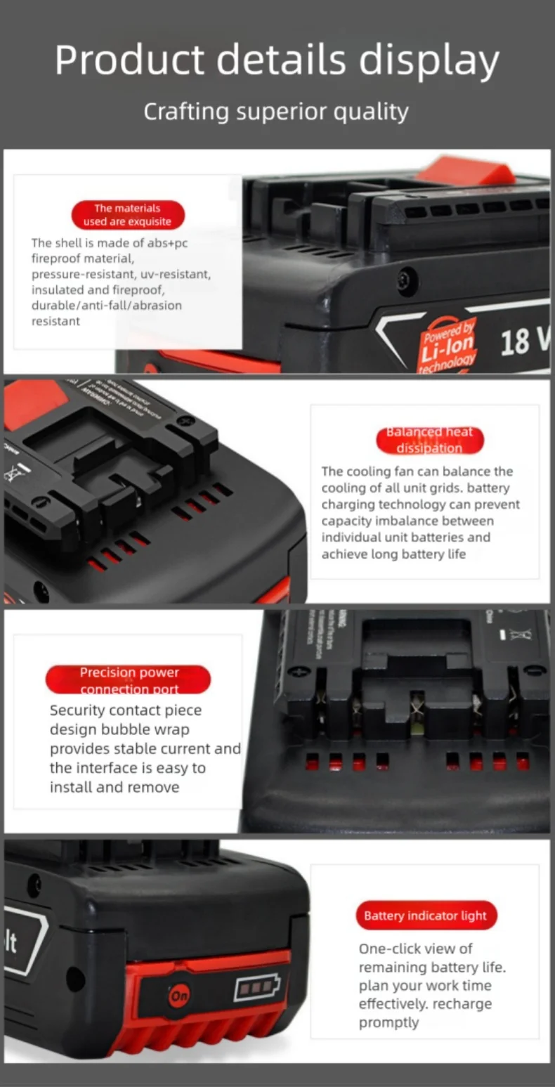 Аккумуляторная батарея для электроинструмента Bosch 14.4V 4.8Ah для GBH GDR GSR DDS180 BAT614G (KC), замена литий-ионной батареи
Аккумуляторная батарея для электроинструмента Bosch 14.4V 4.8Ah для GBH GDR GSR DDS180 BAT614G (KC), замена литий-ионной батареи