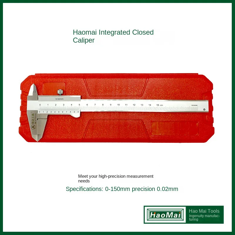 HaoMai 304 Stainless Steel Integral High Precision Caliper Integral Closed Caliper
HaoMai 304 Stainless Steel Integral High Precision Caliper Integral Closed Caliper