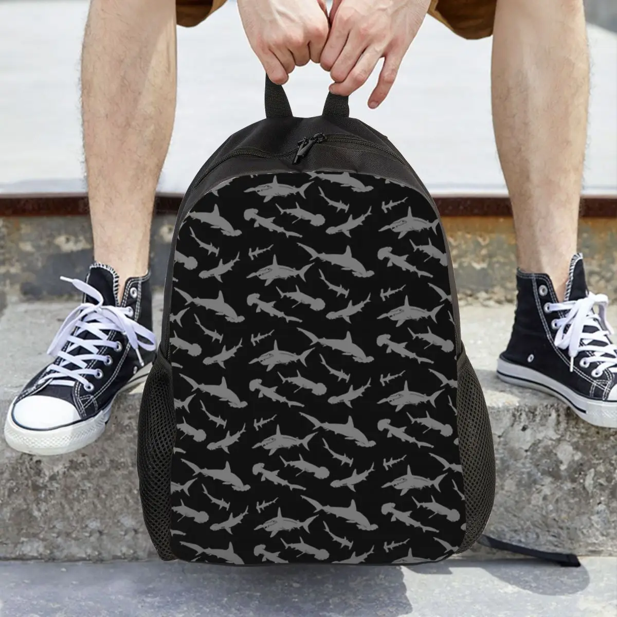 Hammerhead Shark Pack Pattern Backpack Hot Sale Daypack Large Capacity Children BookBag School Bag Shoulder Bags for Men Women
Hammerhead Shark Pack Pattern Backpack Hot Sale Daypack Large Capacity Children BookBag School Bag Shoulder Bags for Men Women