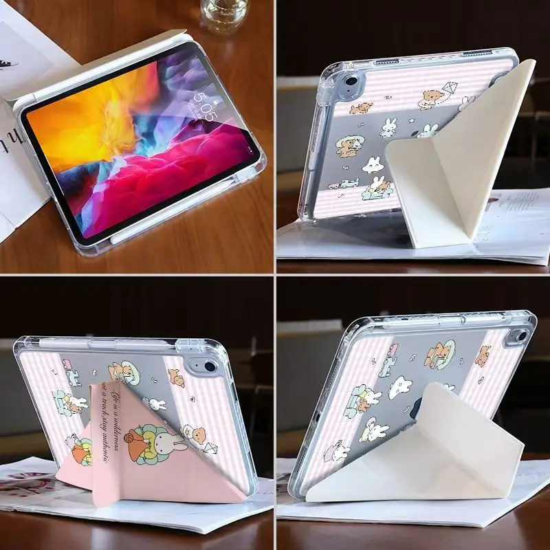 Новый защитный чехол Miffy iPad, держатель с магнитным разделением, плоская оболочка, акриловый акриловый чехол с рисунком кролика, защита от царапин и падения
Новый защитный чехол Miffy iPad, держатель с магнитным разделением, плоская оболочка, акриловый акриловый чехол с рисунком кролика, защита от царапин и падения