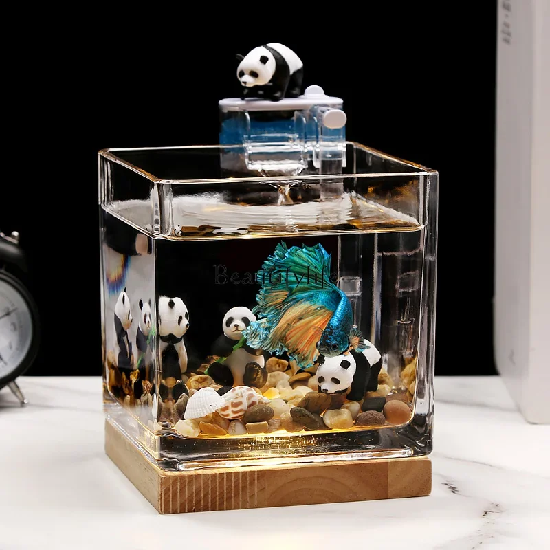 Ultra-white thickened special small fish tank glass square living room home office desktop tank
Ultra-white thickened special small fish tank glass square living room home office desktop tank