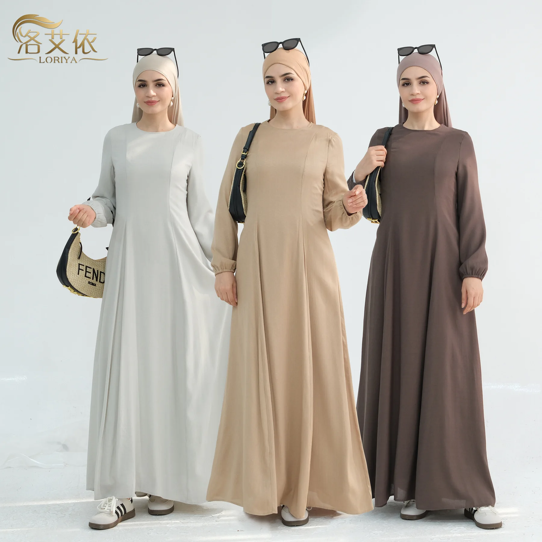 European Dubai Fashion Women's Solid Color Casual Simple Basic Daily O-neck Long Sleeve Ankle Length Inner Dress Female Clothes
European Dubai Fashion Women's Solid Color Casual Simple Basic Daily O-neck Long Sleeve Ankle Length Inner Dress Female Clothes