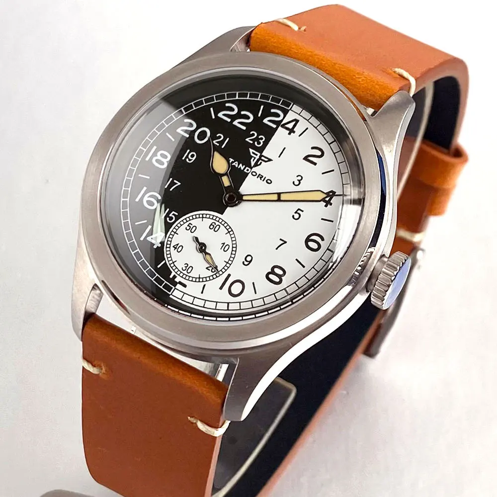 Tandorio New Sapphire Glass Retro Field Mechanical Watches For Men 100M Waterproof ST1701 Movement Stainless Steel Diver Watch
Tandorio New Sapphire Glass Retro Field Mechanical Watches For Men 100M Waterproof ST1701 Movement Stainless Steel Diver Watch