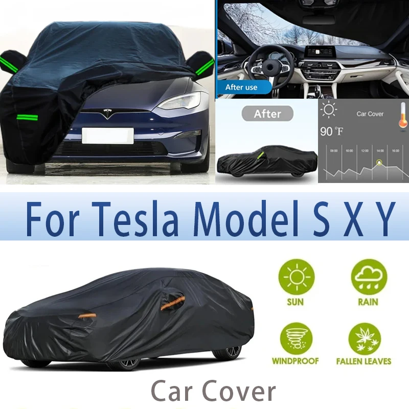 For Tesla Model S X Y Outdoor Protection Full Car Covers Snow Cover Sunshade Waterproof Dustproof Exterior Car accessories
For Tesla Model S X Y Outdoor Protection Full Car Covers Snow Cover Sunshade Waterproof Dustproof Exterior Car accessories