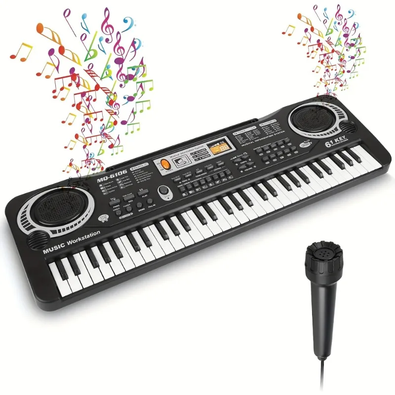 61 Keys Digital Music Electronic Keyboard KeyBoard Electric Piano Kids Gift Musical Instrument (No Battery)
61 Keys Digital Music Electronic Keyboard KeyBoard Electric Piano Kids Gift Musical Instrument (No Battery)