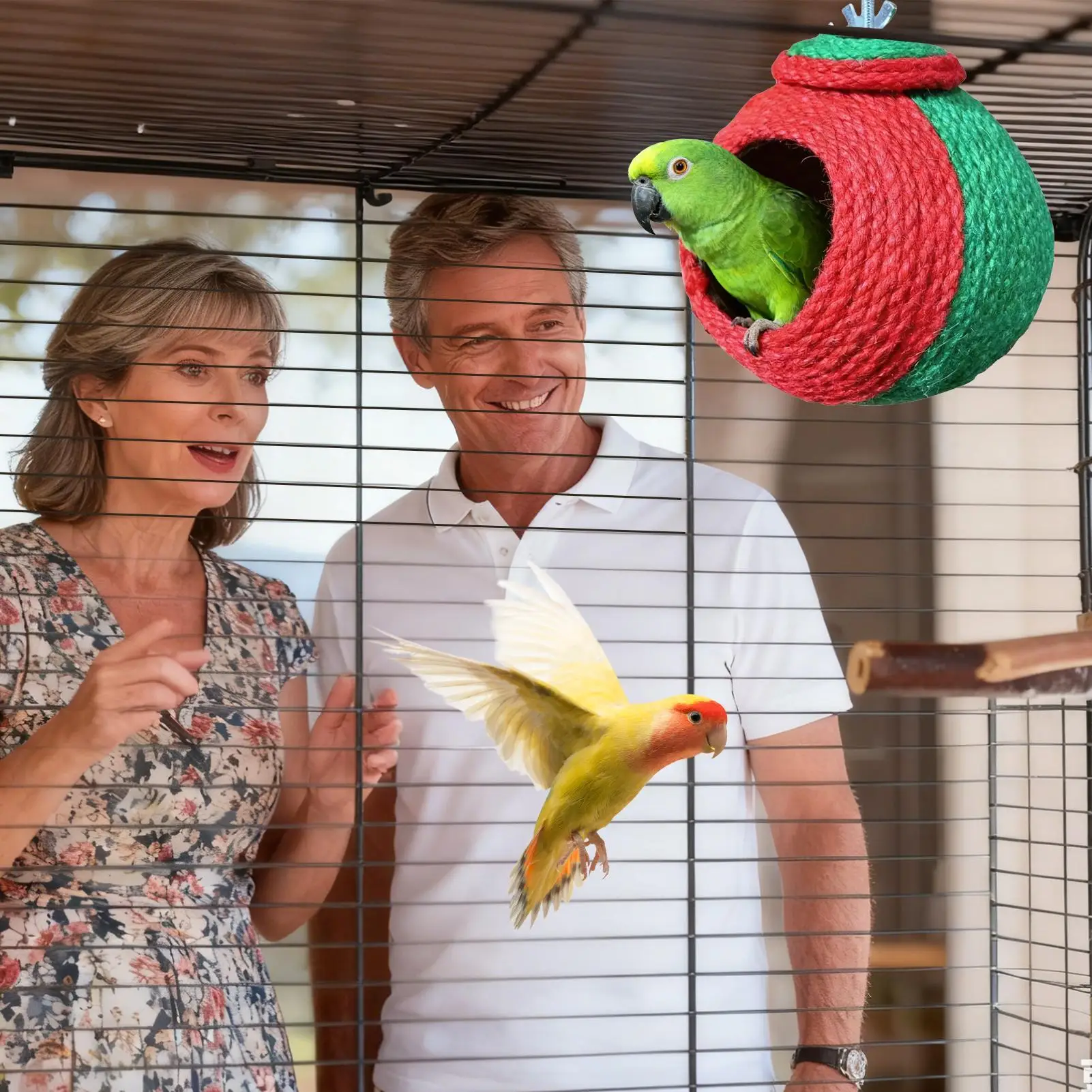 Птичий домик для клетки, регулируемая жевательная веревка из сизаля, хижина, птичье гнездо, домик для маленьких животных, хомяков, спящих игр, гнездования, отдыха
Птичий домик для клетки, регулируемая жевательная веревка из сизаля, хижина, птичье гнездо, домик для маленьких животных, хомяков, спящих игр, гнездования, отдыха