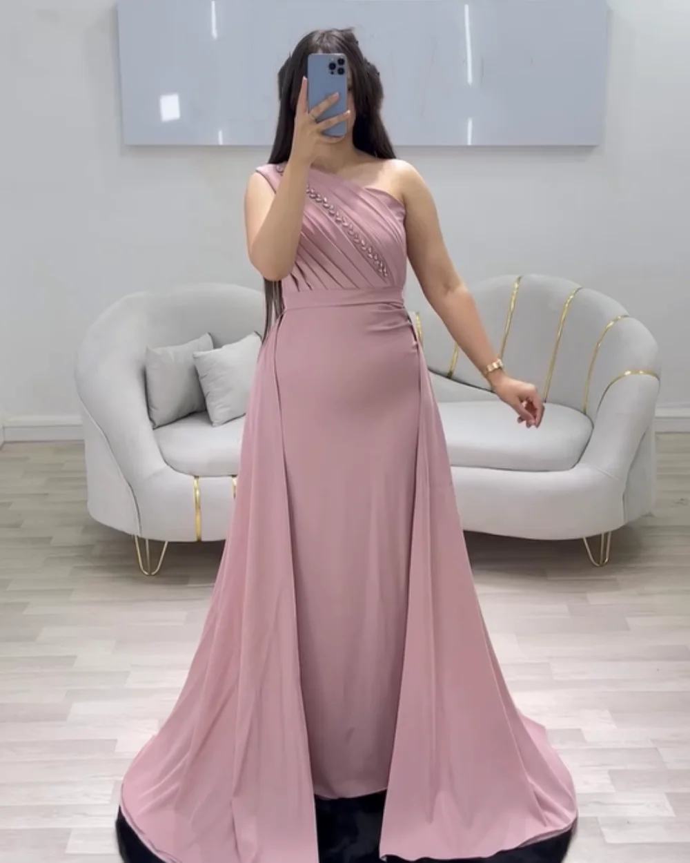 Customized Modern Style Elegant Jersey Rhinestone Pleat Straight One-shoulder Long Dresses Bespoke Occasion Dresses Formal Retro
Customized Modern Style Elegant Jersey Rhinestone Pleat Straight One-shoulder Long Dresses Bespoke Occasion Dresses Formal Retro