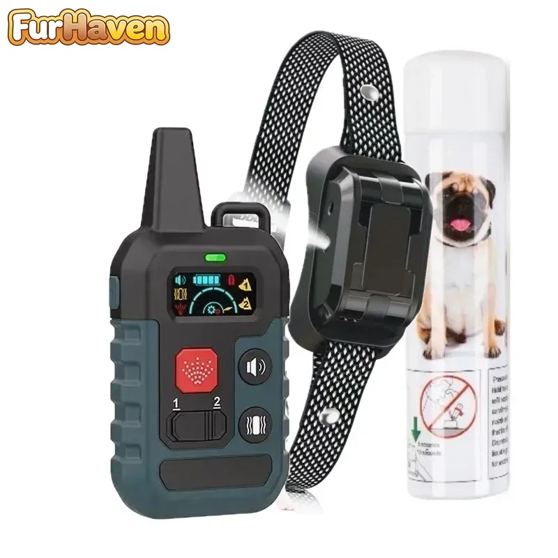 FurHaven Remote Control Electronic Pet Shock Spray Anti-Barking Training Collar, Professional Spray Dog Training Device
FurHaven Remote Control Electronic Pet Shock Spray Anti-Barking Training Collar, Professional Spray Dog Training Device