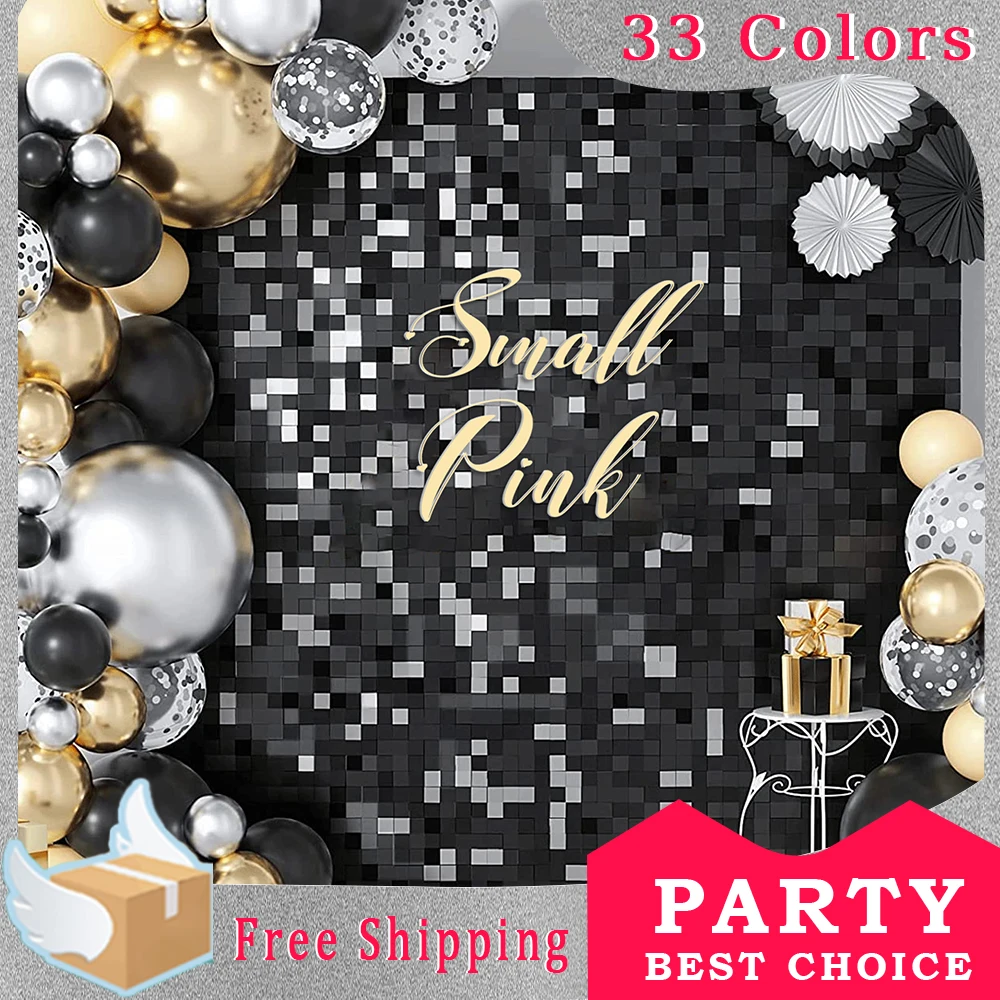 SmallPink Glitter Air Activated Sequin Panels With Clear Interlock Grid Shimmer Wall Backdrop For Party Baby Shower Decoration
SmallPink Glitter Air Activated Sequin Panels With Clear Interlock Grid Shimmer Wall Backdrop For Party Baby Shower Decoration