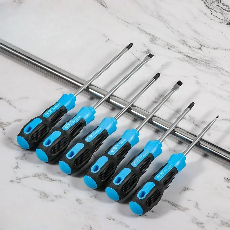 Multi-function Slotted Driver Anti-slip Magnetic Bit Massage Handle Phillips Screwdriver Tool Set Repair Tool
Multi-function Slotted Driver Anti-slip Magnetic Bit Massage Handle Phillips Screwdriver Tool Set Repair Tool