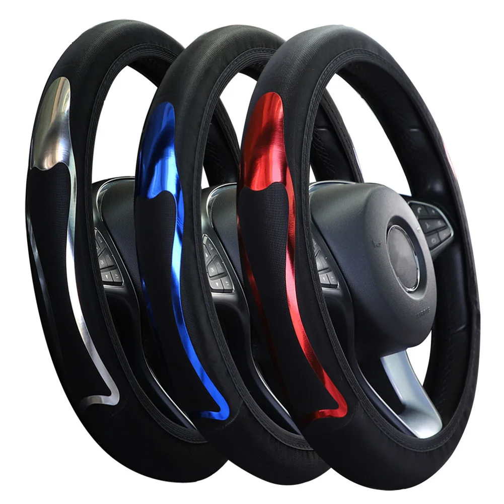 15" 38CM PU Leather Car Steering Wheel Cover Breathable Anti Slip Steering Wheel Cover Interior Accessories Durable
15" 38CM PU Leather Car Steering Wheel Cover Breathable Anti Slip Steering Wheel Cover Interior Accessories Durable