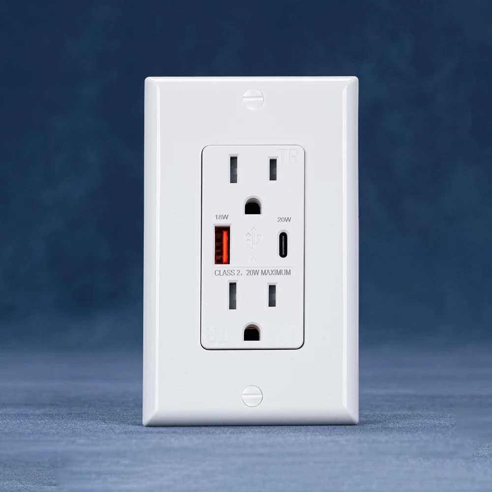 Разъем USB для быстрой зарядки PD, 20 Вт, черный, белый цвет, стандарт США, дуплексный, 15 А, 125 В, розетка с зарядными устройствами с двумя USB-портами типа А
Разъем USB для быстрой зарядки PD, 20 Вт, черный, белый цвет, стандарт США, дуплексный, 15 А, 125 В, розетка с зарядными устройствами с двумя USB-портами типа А