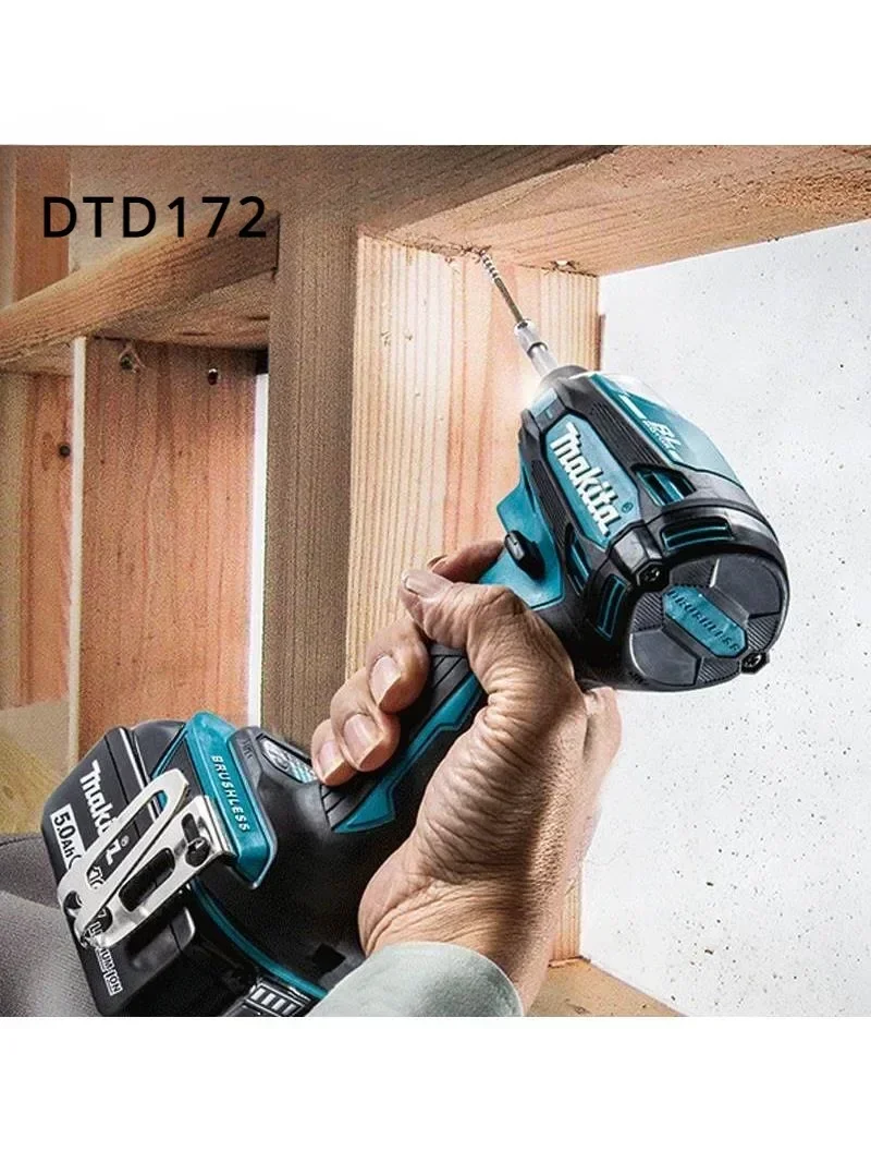 Makita DTD172 Cordless Impact Driver LXT BL Brushless Motor 18V Electric Drill for Wood Bolt T-Mode 180 N·M Power Tools
Makita DTD172 Cordless Impact Driver LXT BL Brushless Motor 18V Electric Drill for Wood Bolt T-Mode 180 N·M Power Tools