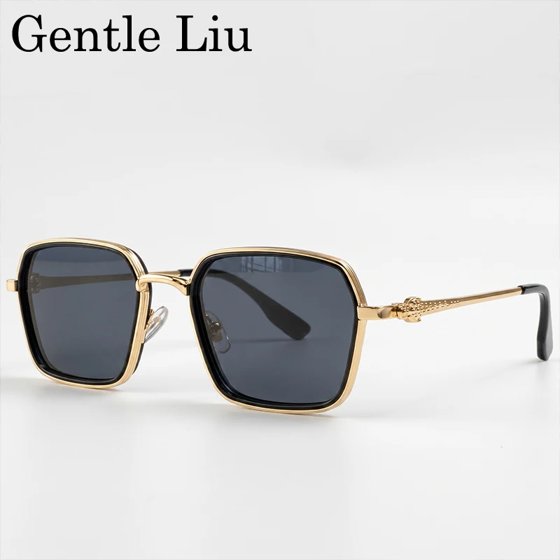 Classic Vintage Square Metal Sunglasses Men 2026 Luxury Designer Punk Gold Black Hip Hop Driving Sun Glasses Leopard Head Shades
Classic Vintage Square Metal Sunglasses Men 2026 Luxury Designer Punk Gold Black Hip Hop Driving Sun Glasses Leopard Head Shades