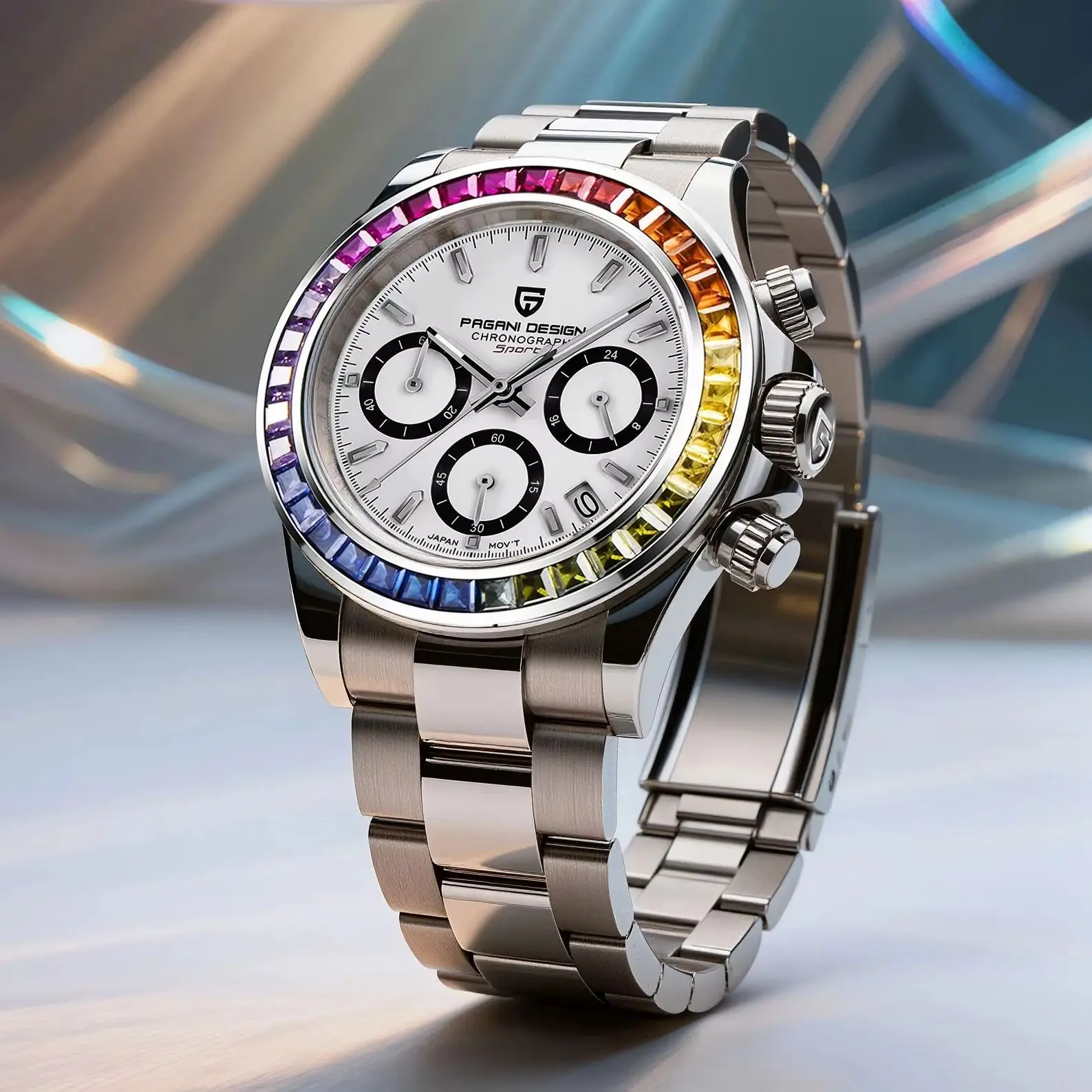 2026 New PAGANI DESIGN Rainbow Chronograph Luxury Quartz watch For Men Automatic Date 100M Waterproof JAPAN VK63 Movt WristWatch
2026 New PAGANI DESIGN Rainbow Chronograph Luxury Quartz watch For Men Automatic Date 100M Waterproof JAPAN VK63 Movt WristWatch