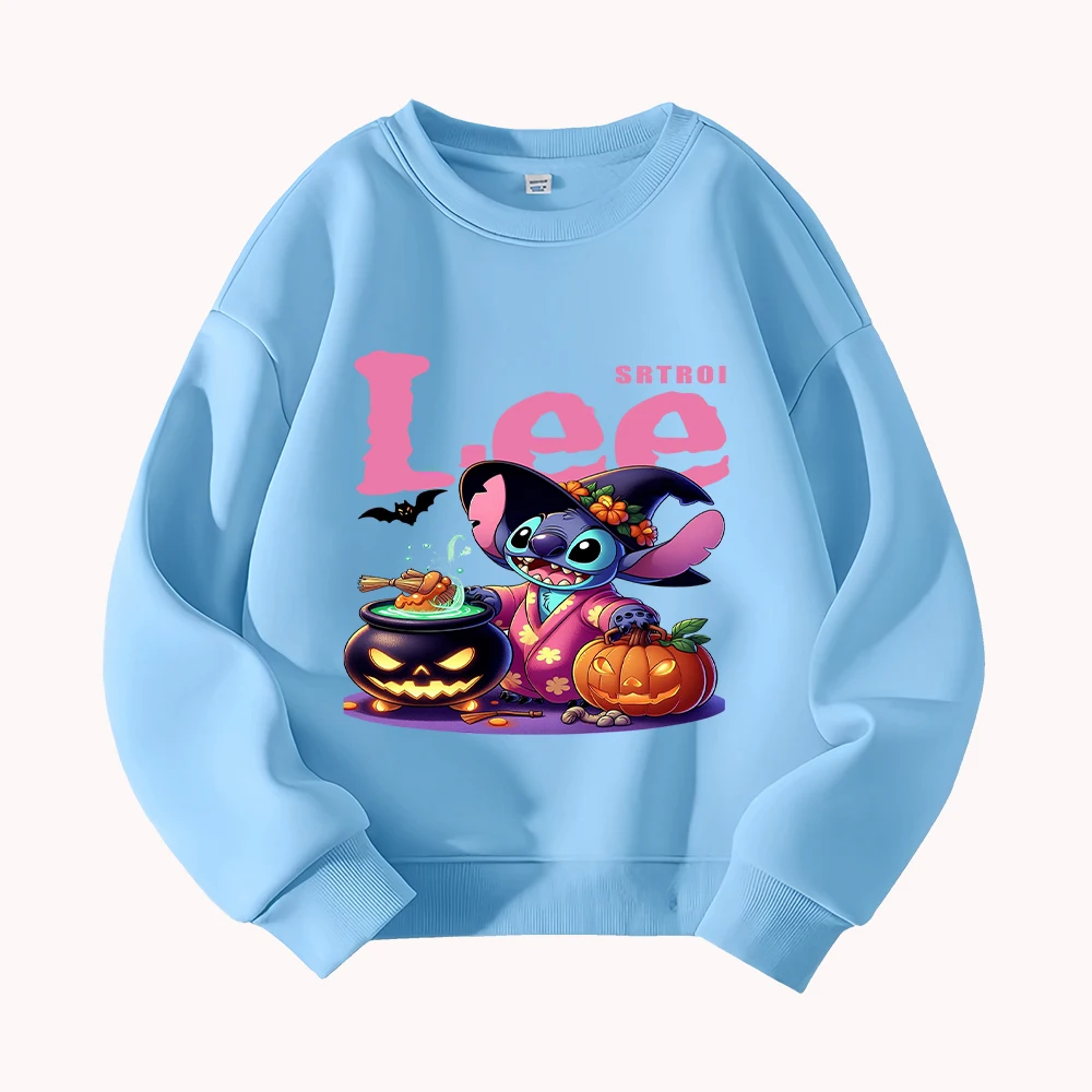 Cute Halloween Witch Stitch Kids Crew Neck Sweatshirt with "Lee" Graphic for Boys and Girls
Cute Halloween Witch Stitch Kids Crew Neck Sweatshirt with "Lee" Graphic for Boys and Girls